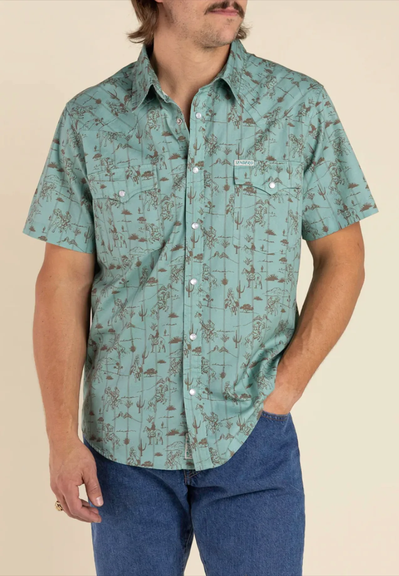 Cowboy Pearl Snap SS Shirt