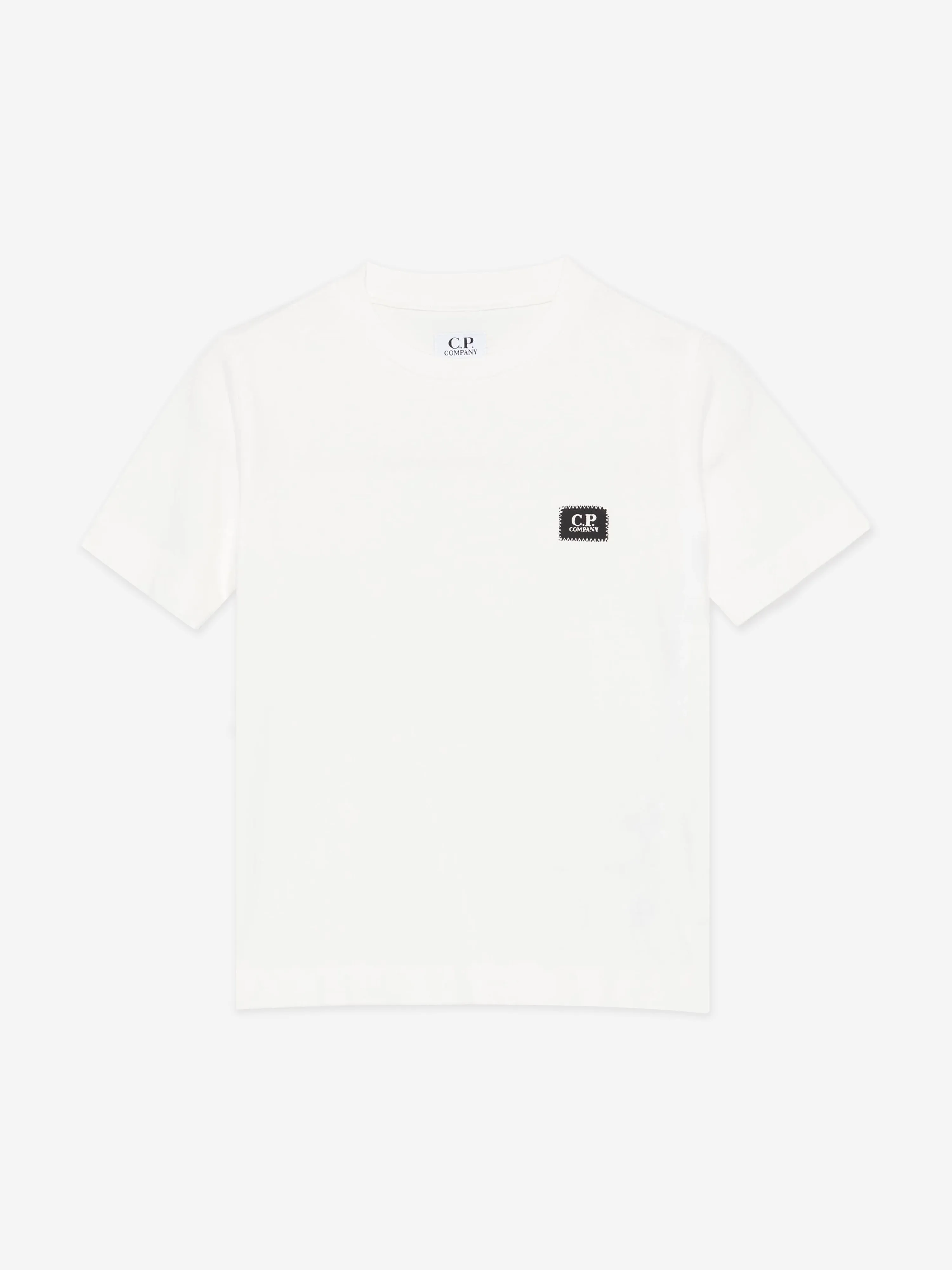C.P. Company Boys Logo T-Shirt in Ivory