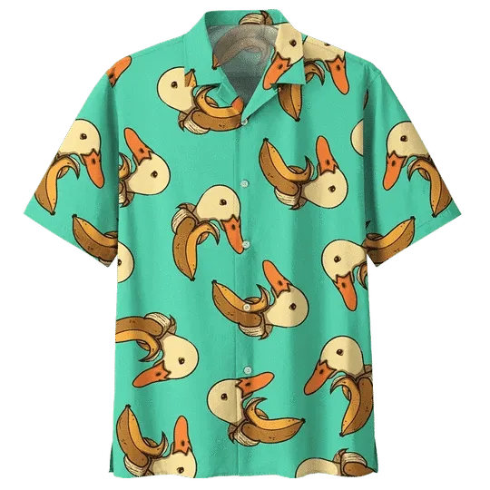 Crazy Duck Background Hawaiian Shirt