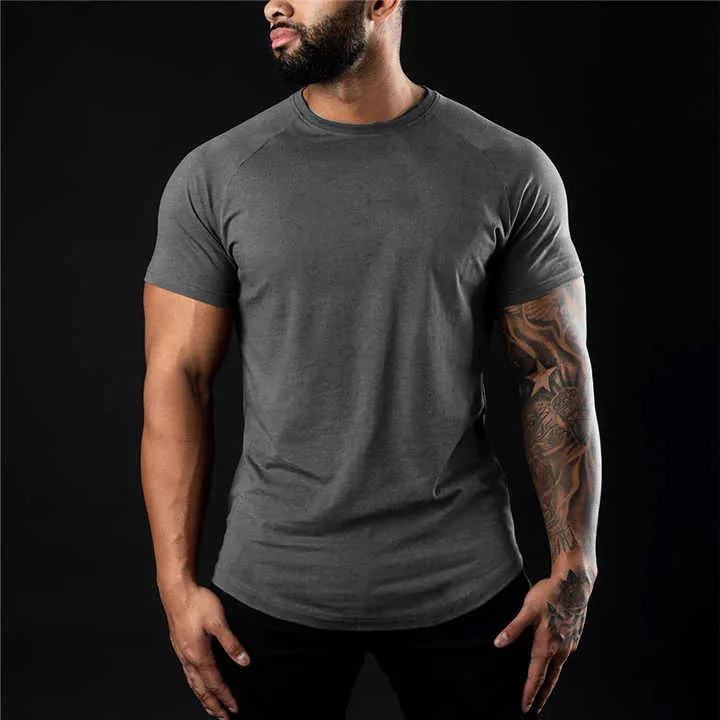 Custom Logo Fitness Gym Wear Plus Size Men's t .. تي شيرت رجالي بمقاسات كبيرة بشعار مخصص