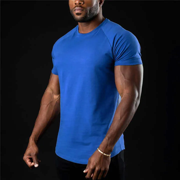 Custom Logo Fitness Gym Wear Plus Size Men's t .. تي شيرت رجالي بمقاسات كبيرة بشعار مخصص
