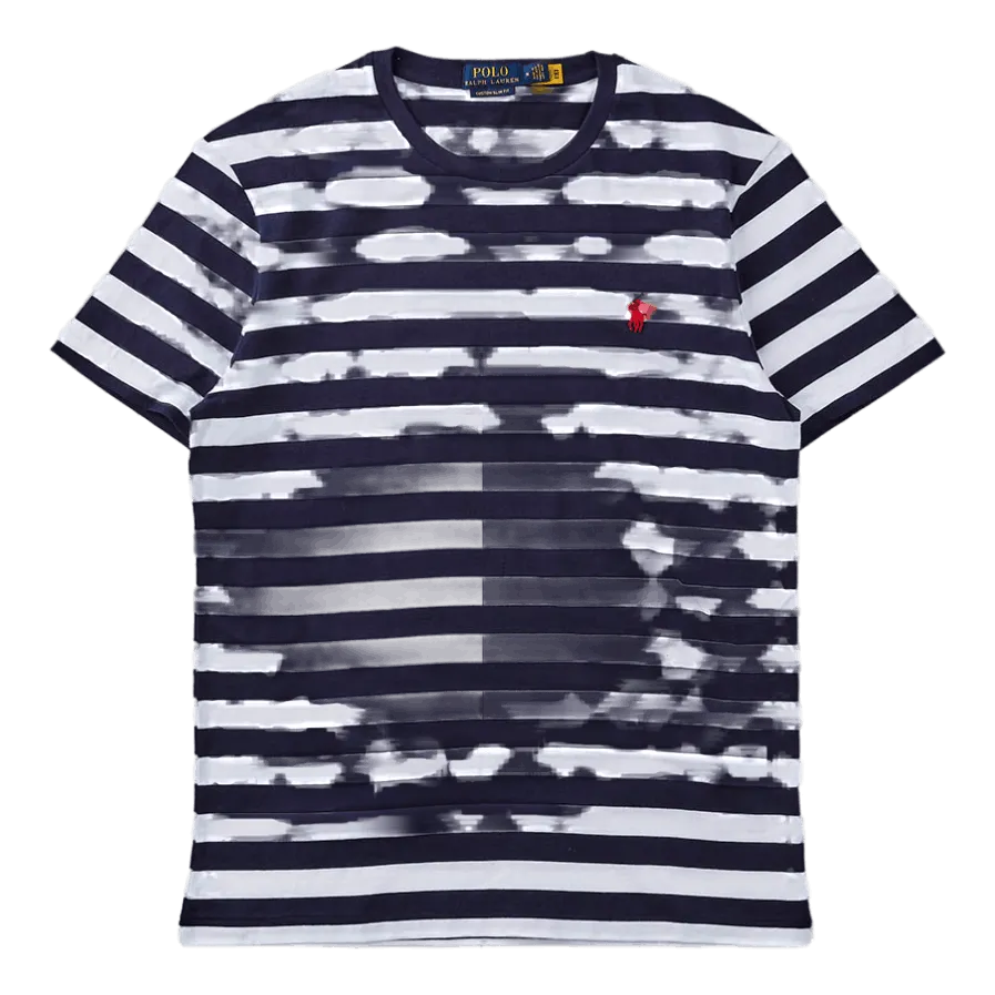 Custom Slim Fit Striped Jersey T-Shirt