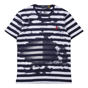 Custom Slim Fit Striped Jersey T-Shirt