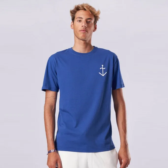 Dantas Logo T-Shirt (Blue   Ecru Logo)