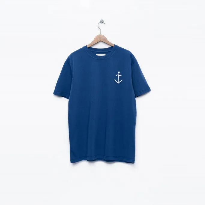Dantas Logo T-Shirt (Blue   Ecru Logo)