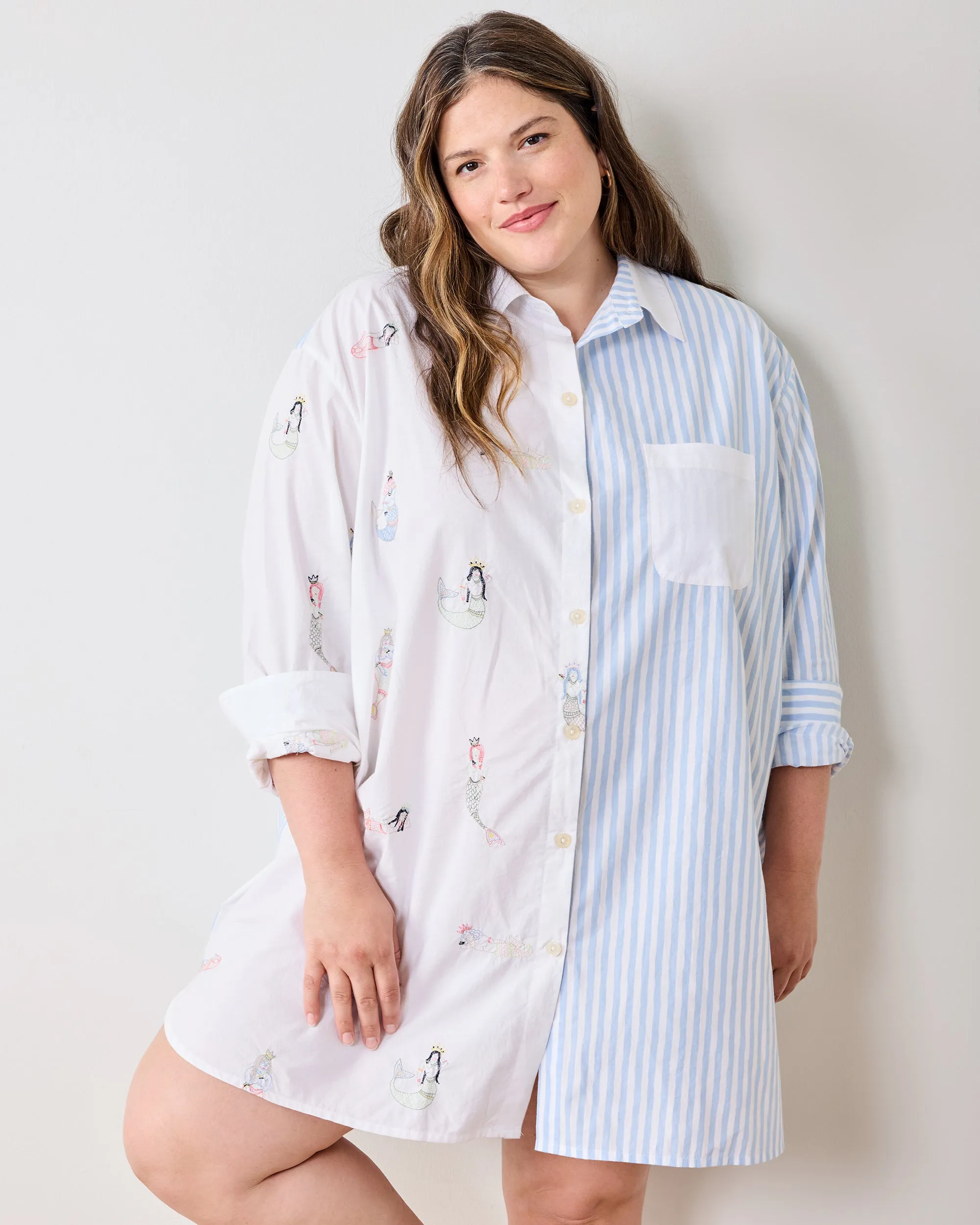 Daughters Of Triton - Everyday Button Down - Cloud