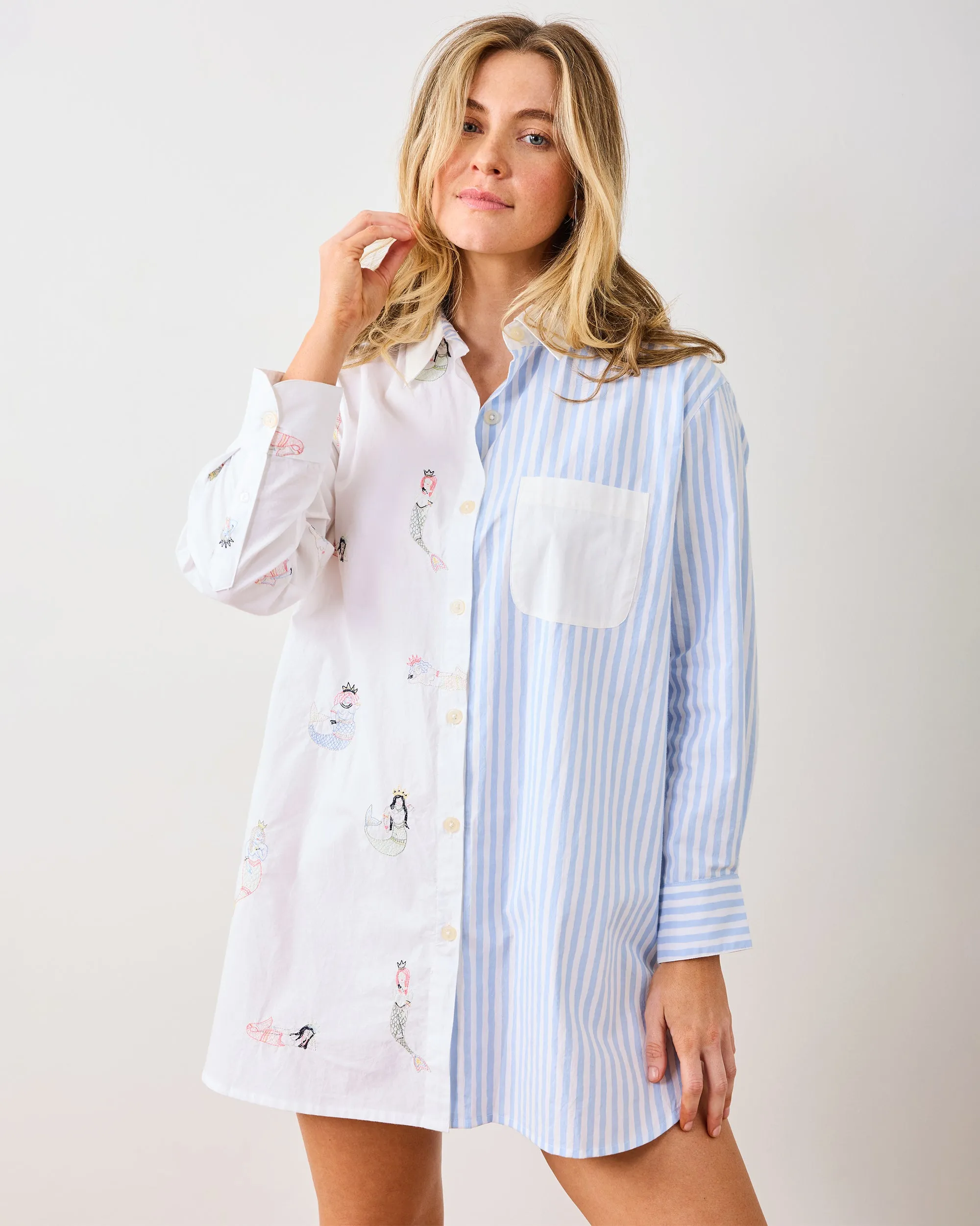 Daughters Of Triton - Everyday Button Down - Cloud