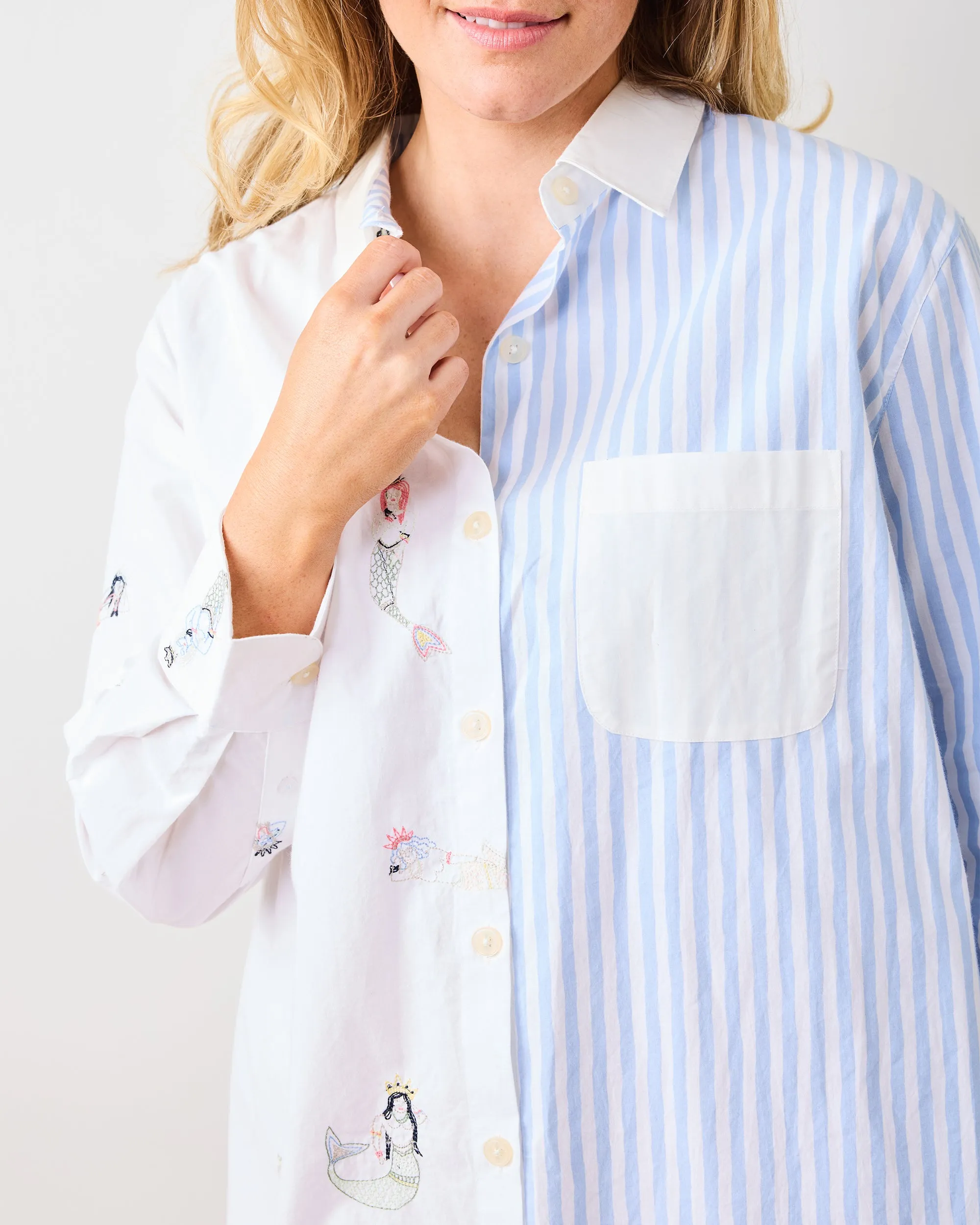 Daughters Of Triton - Everyday Button Down - Cloud