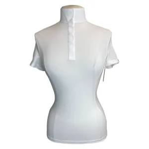 Dover Saddlery Show Shirt in White - Women's Large