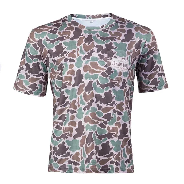 Dry-fit Pocketed Short Sleeve Camo
