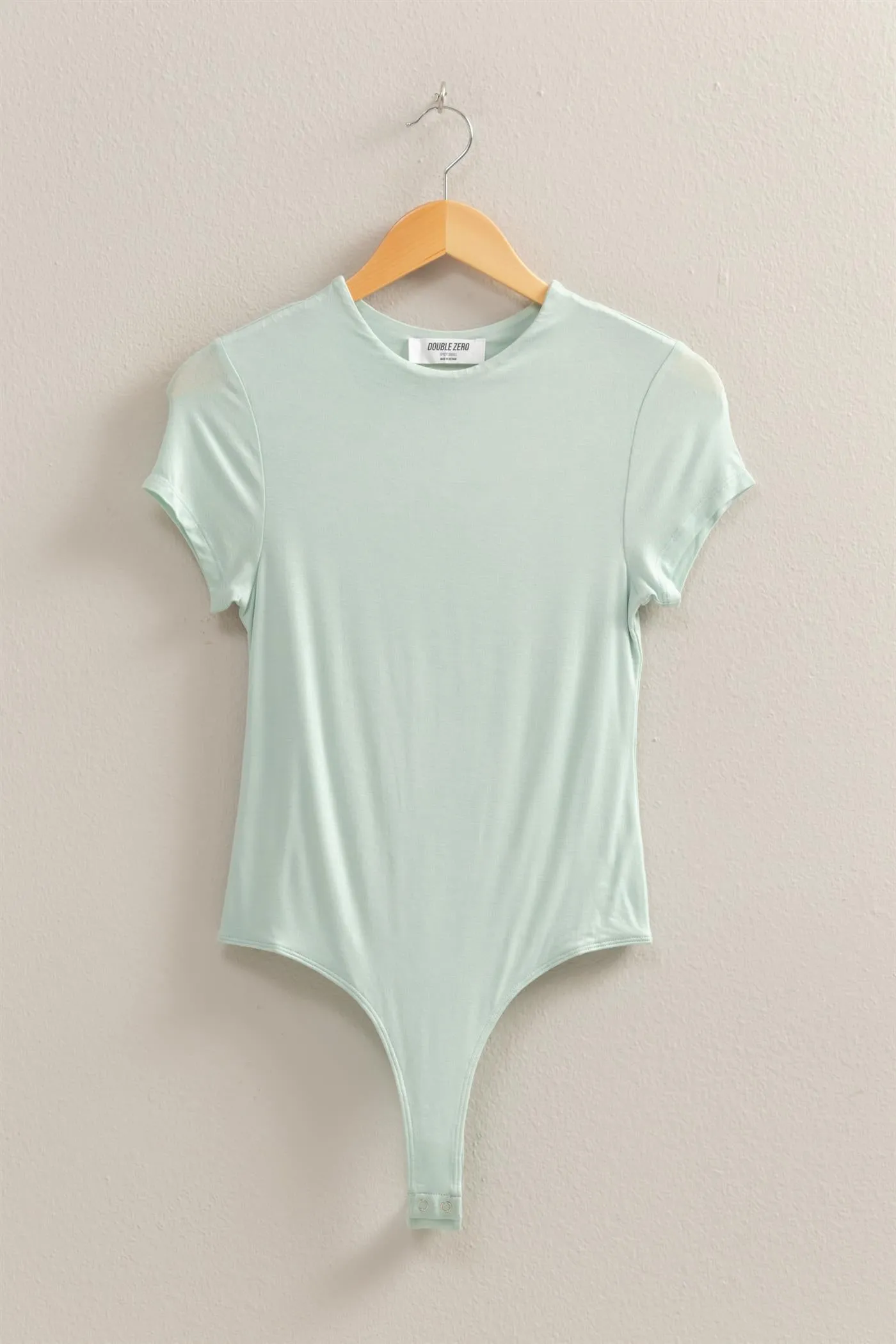 DZ25C470-Double Layered Cap Sleeve Bodysuit
