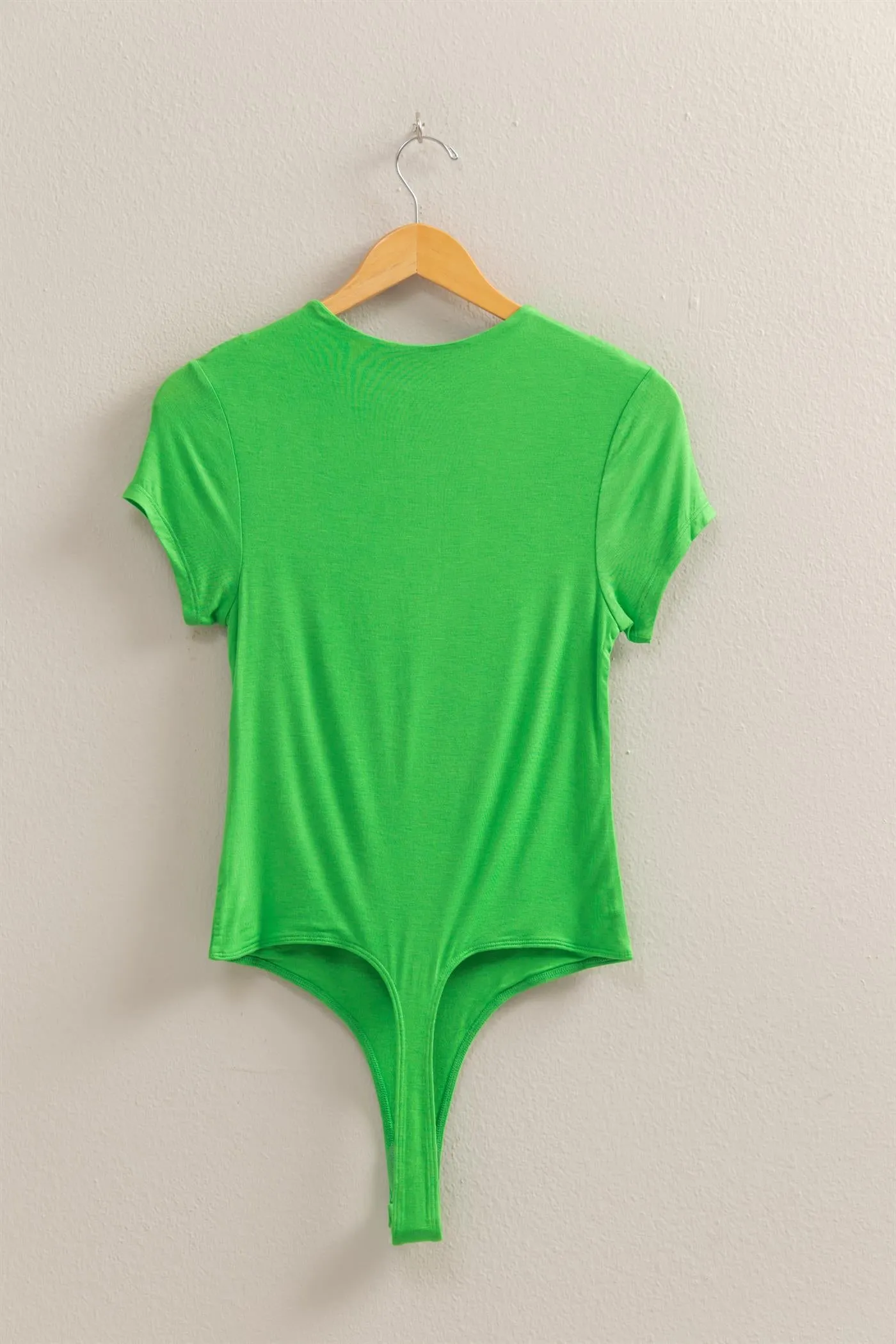 DZ25C470-Double Layered Cap Sleeve Bodysuit