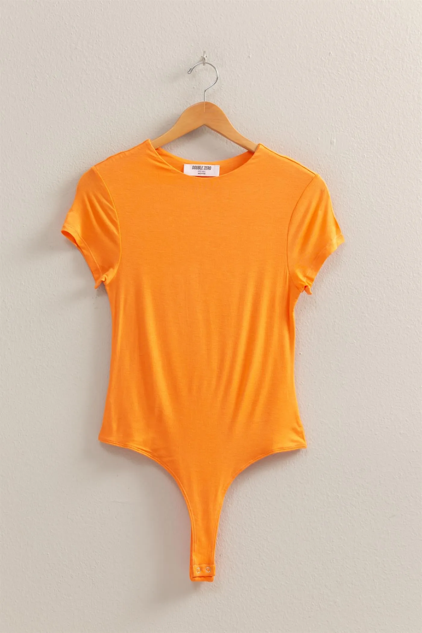 DZ25C470-Double Layered Cap Sleeve Bodysuit