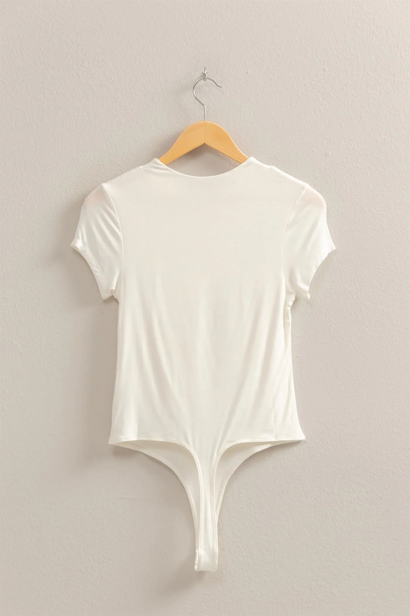 DZ25C470-Double Layered Cap Sleeve Bodysuit