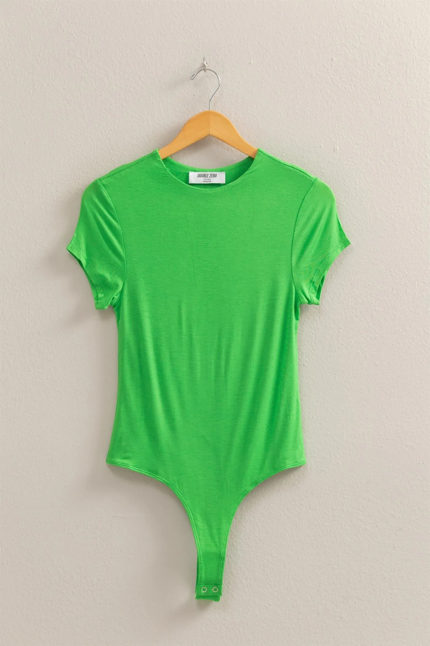 DZ25C470-Double Layered Cap Sleeve Bodysuit