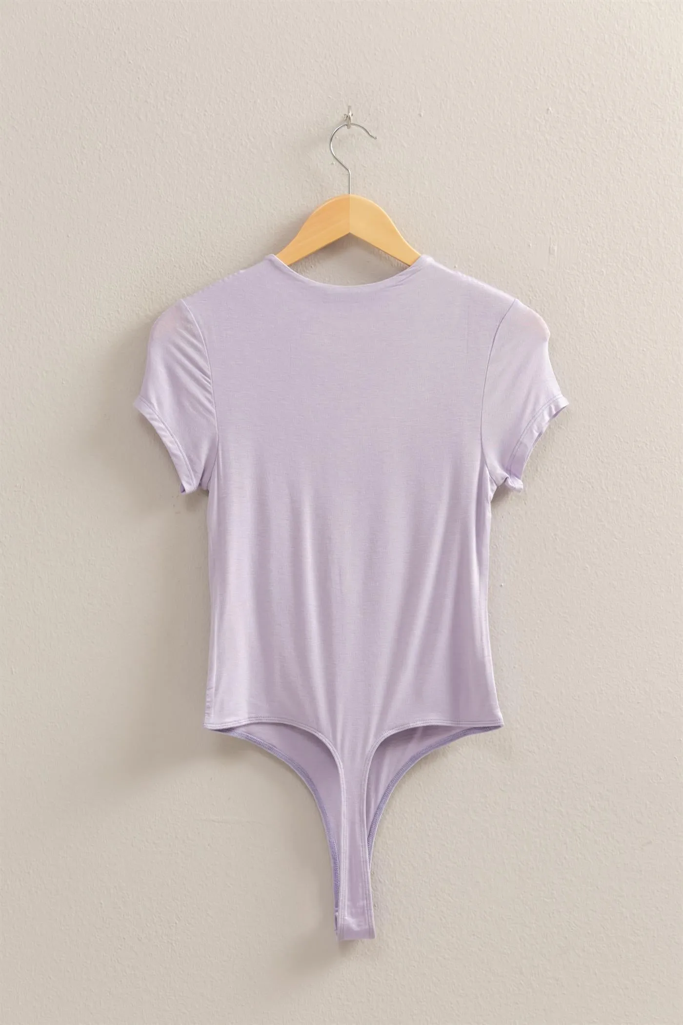 DZ25C470-Double Layered Cap Sleeve Bodysuit
