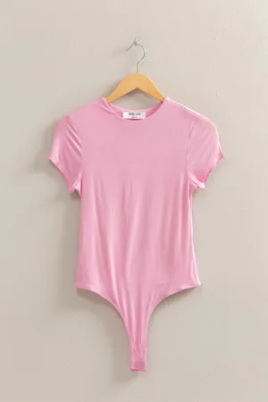 DZ25C470-Double Layered Cap Sleeve Bodysuit
