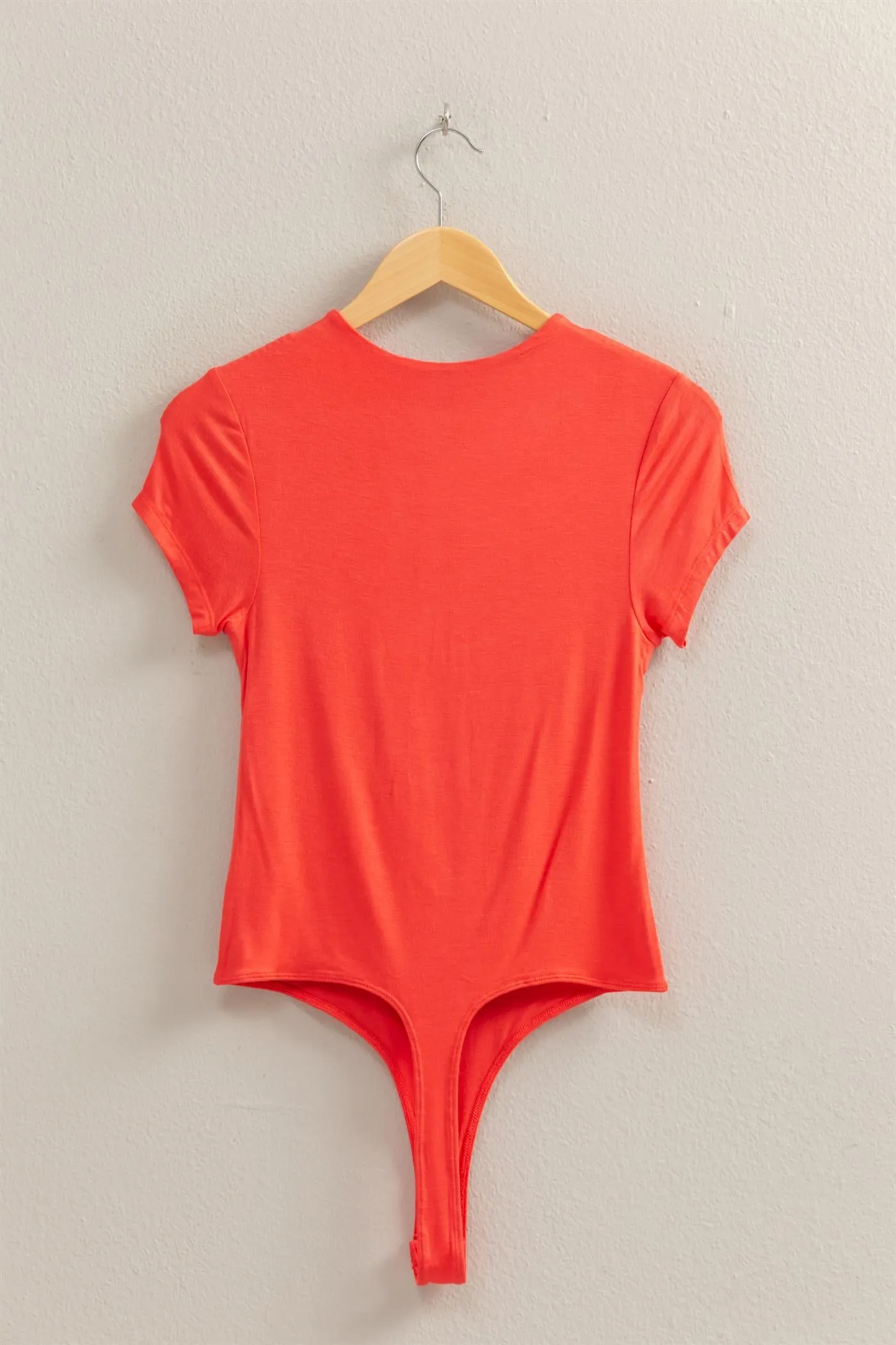 DZ25C470-Double Layered Cap Sleeve Bodysuit