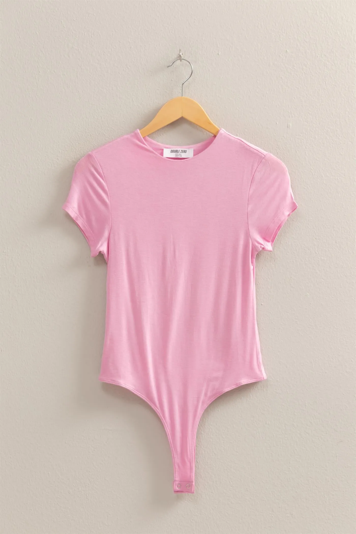 DZ25C470-Double Layered Cap Sleeve Bodysuit