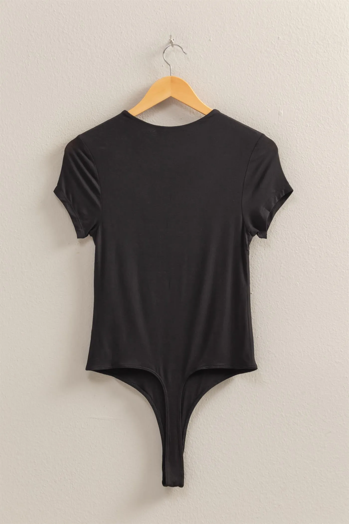 DZ25C470-Double Layered Cap Sleeve Bodysuit