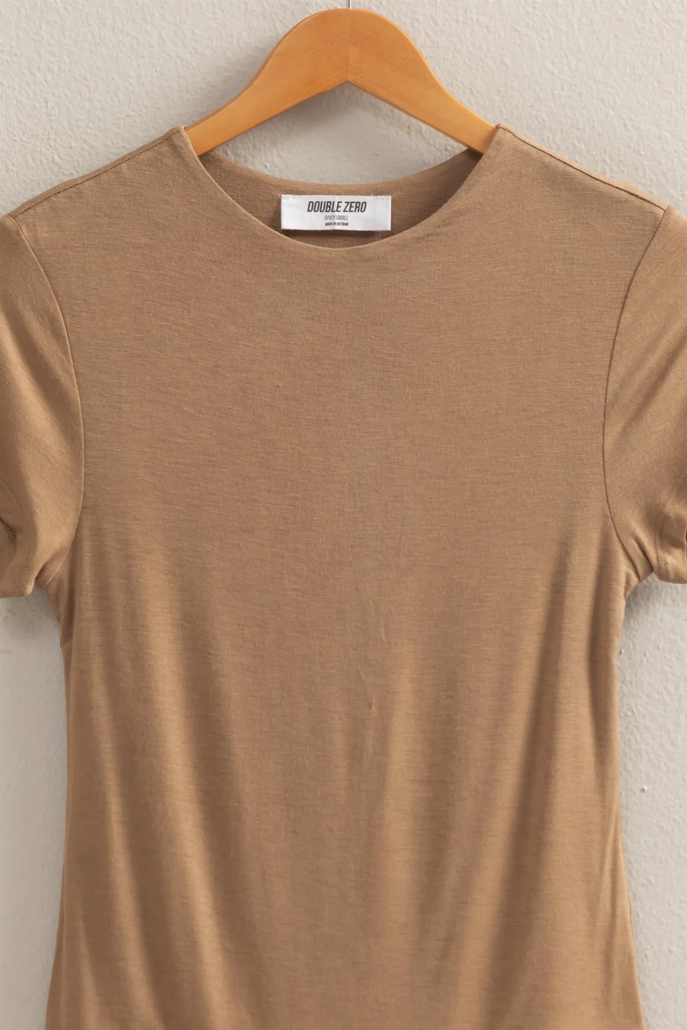 DZ25C470-Double Layered Cap Sleeve Bodysuit