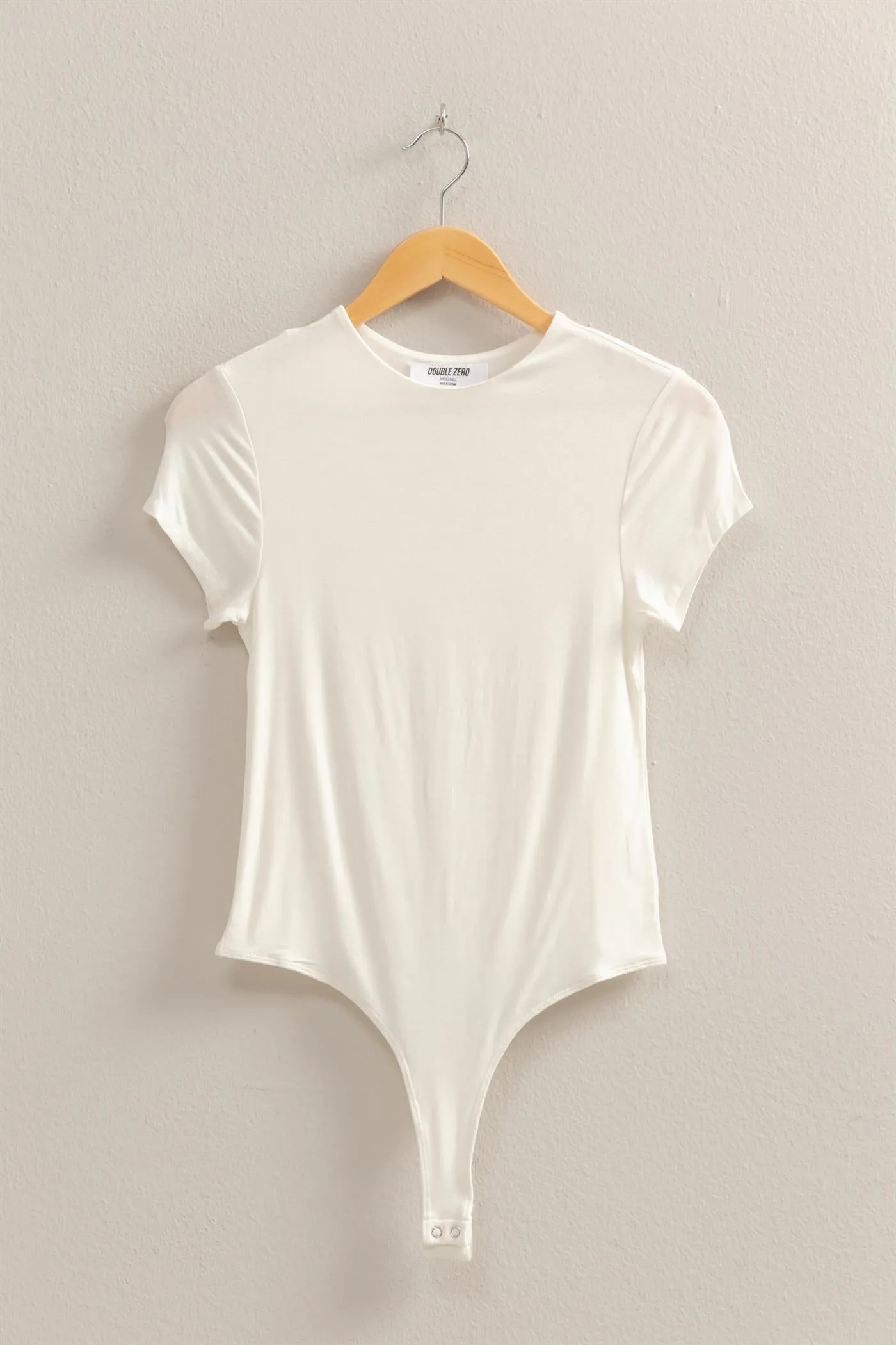DZ25C470-Double Layered Cap Sleeve Bodysuit