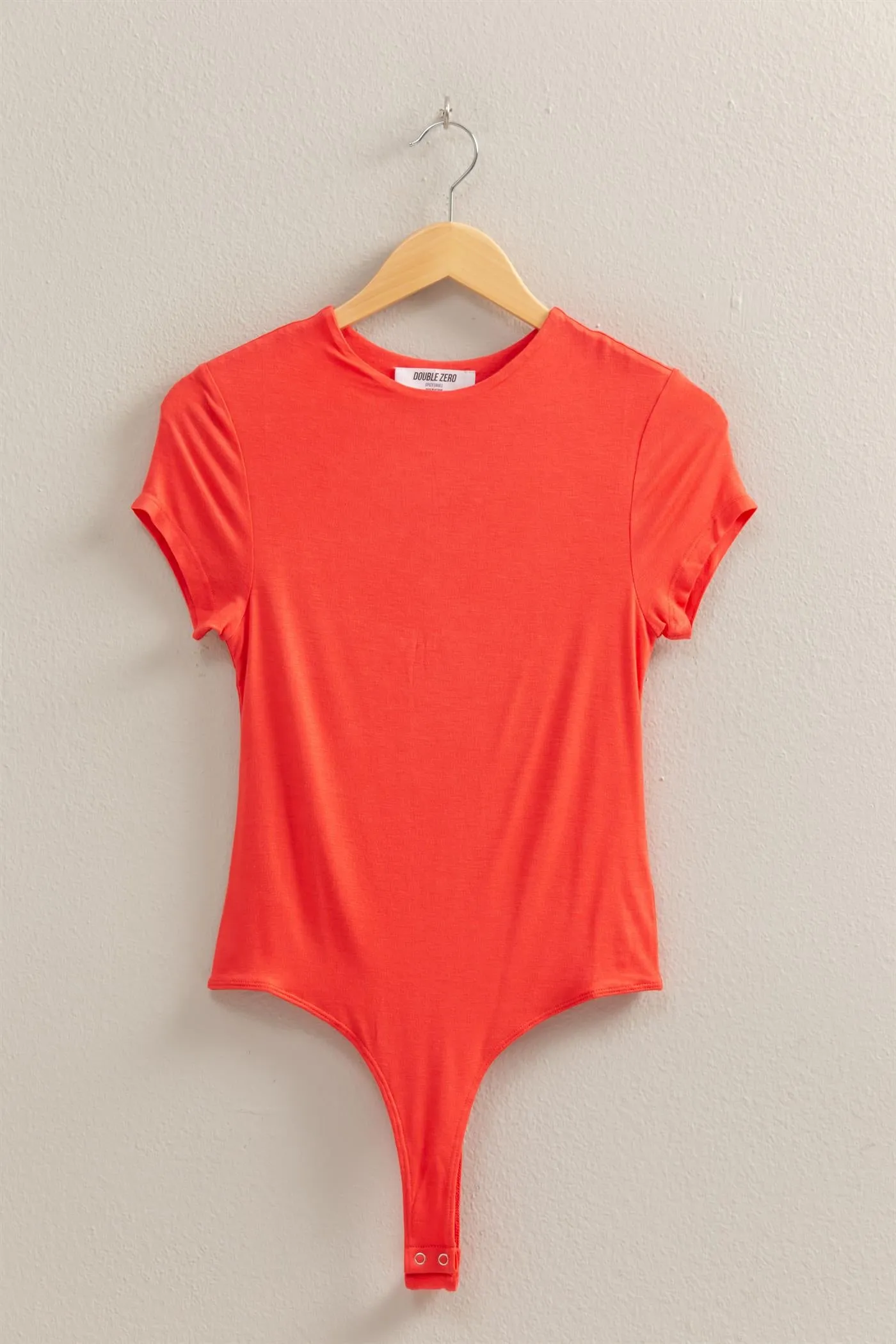 DZ25C470-Double Layered Cap Sleeve Bodysuit