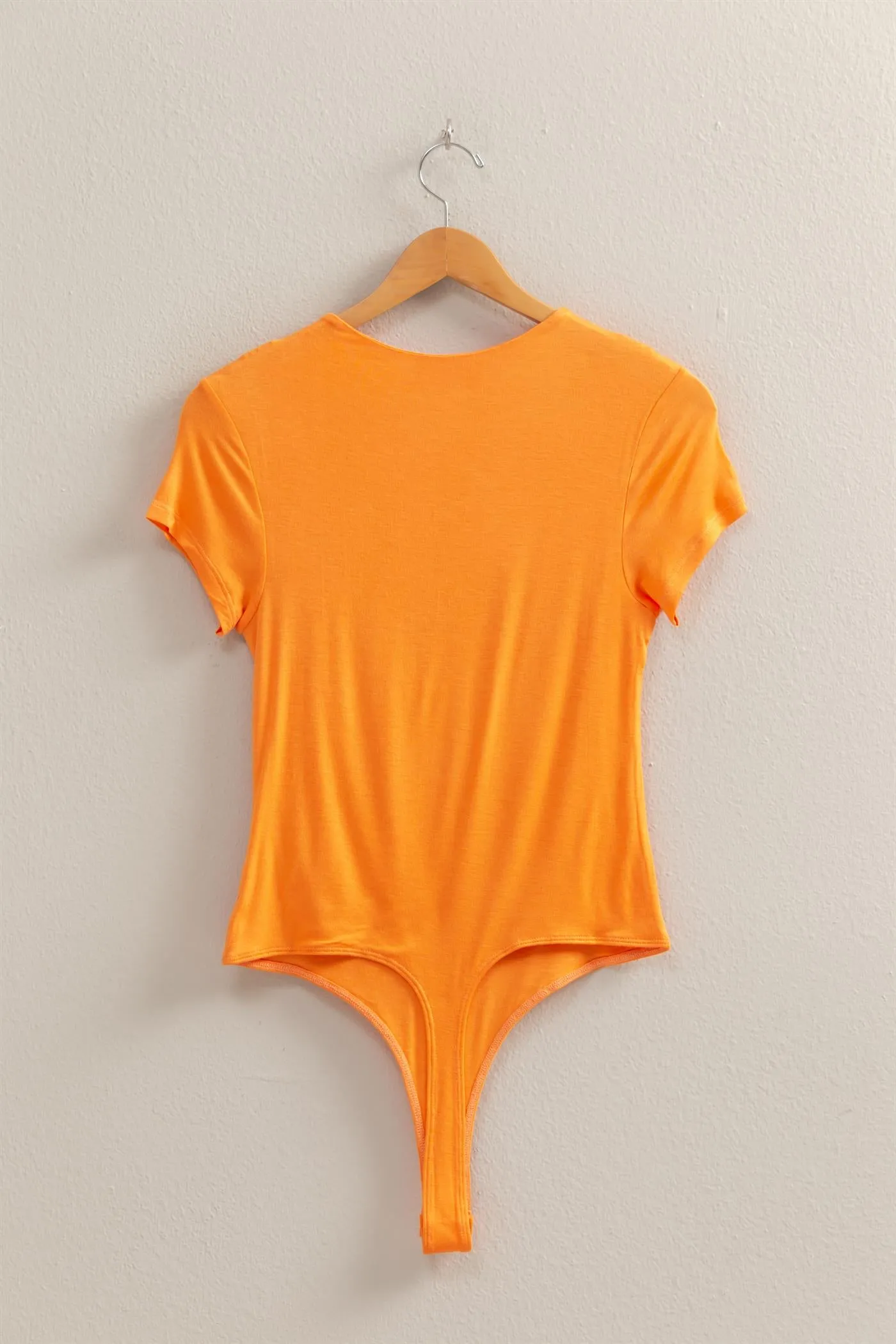 DZ25C470-Double Layered Cap Sleeve Bodysuit