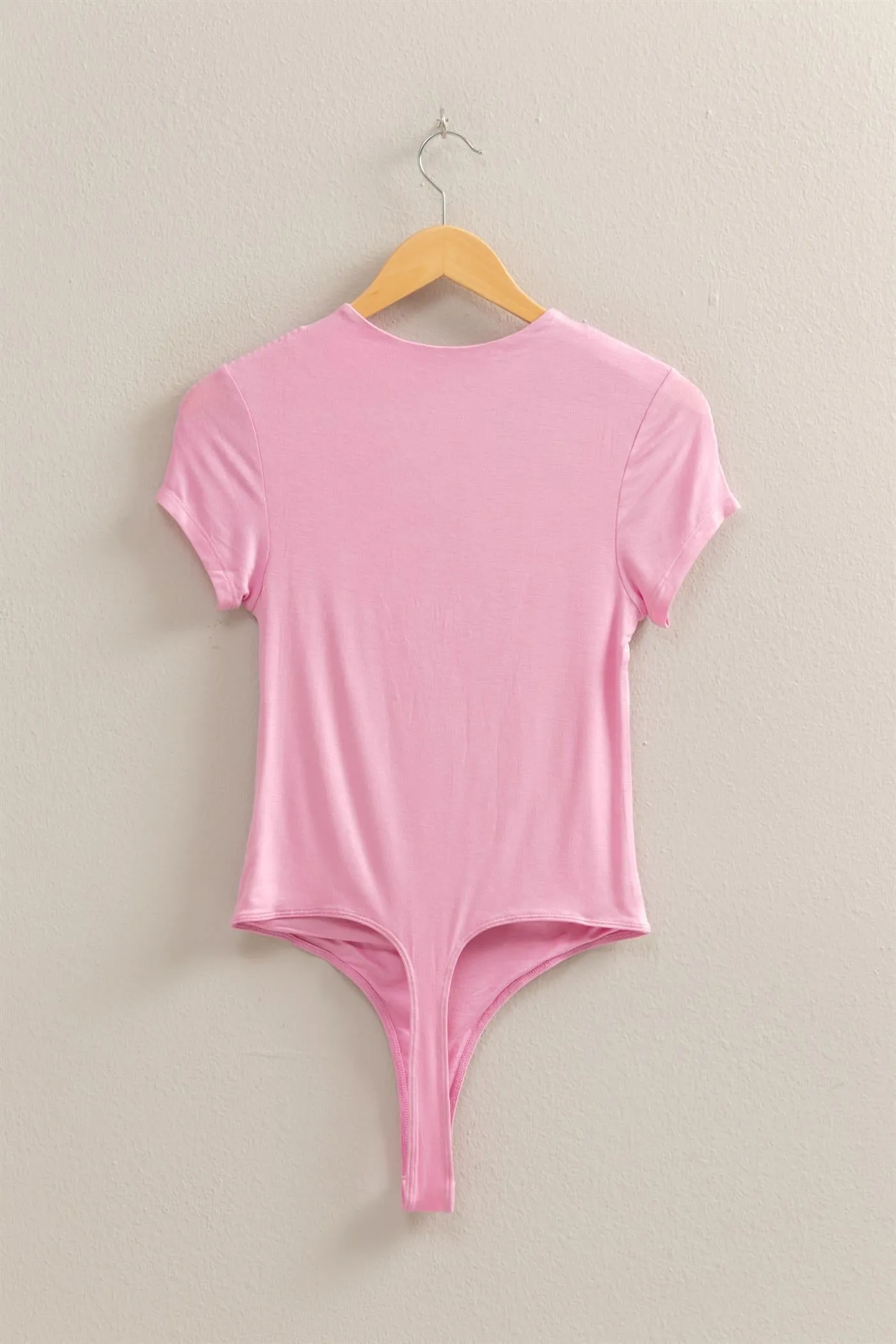 DZ25C470-Double Layered Cap Sleeve Bodysuit