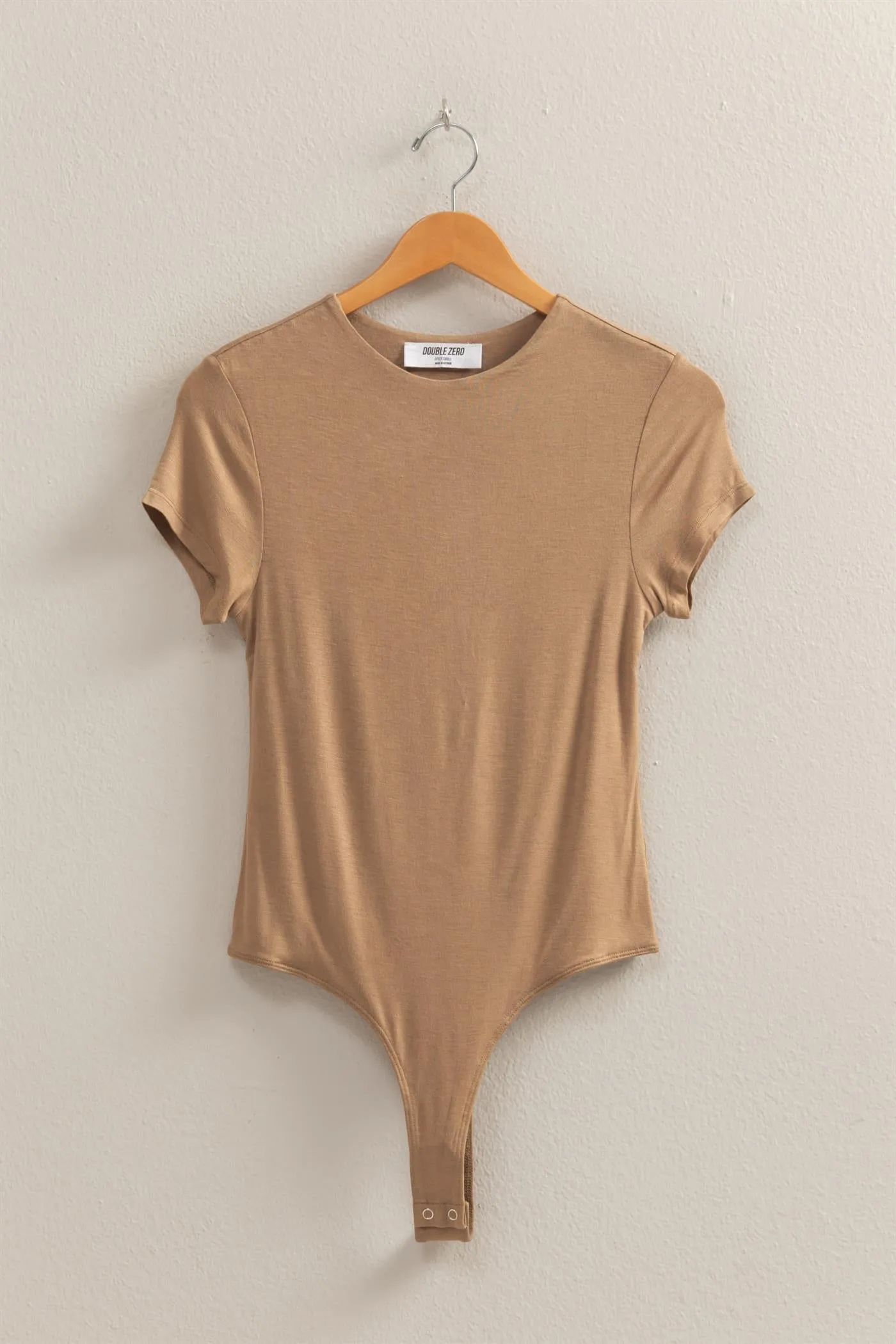 DZ25C470-Double Layered Cap Sleeve Bodysuit