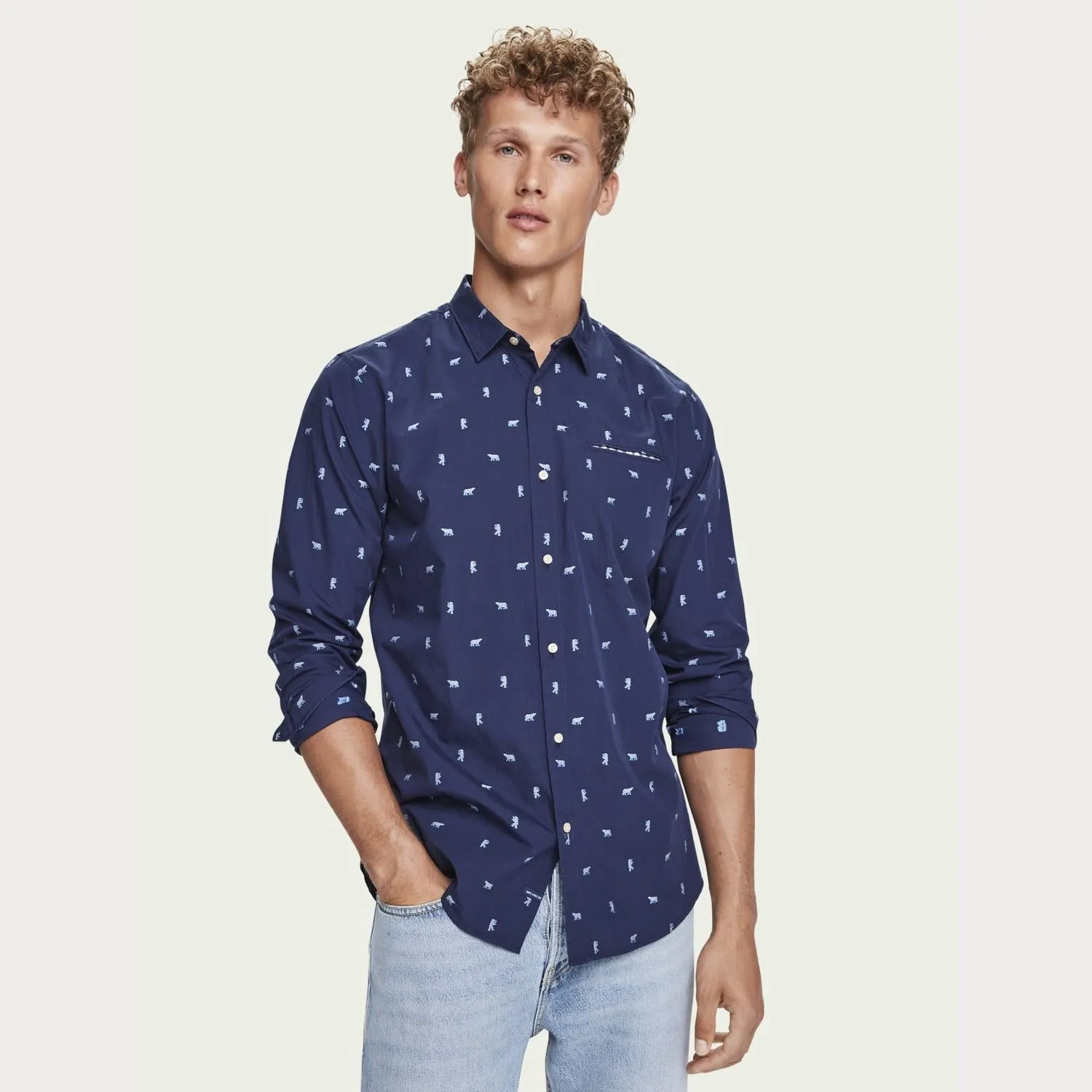 Embroidered Pocket Shirt