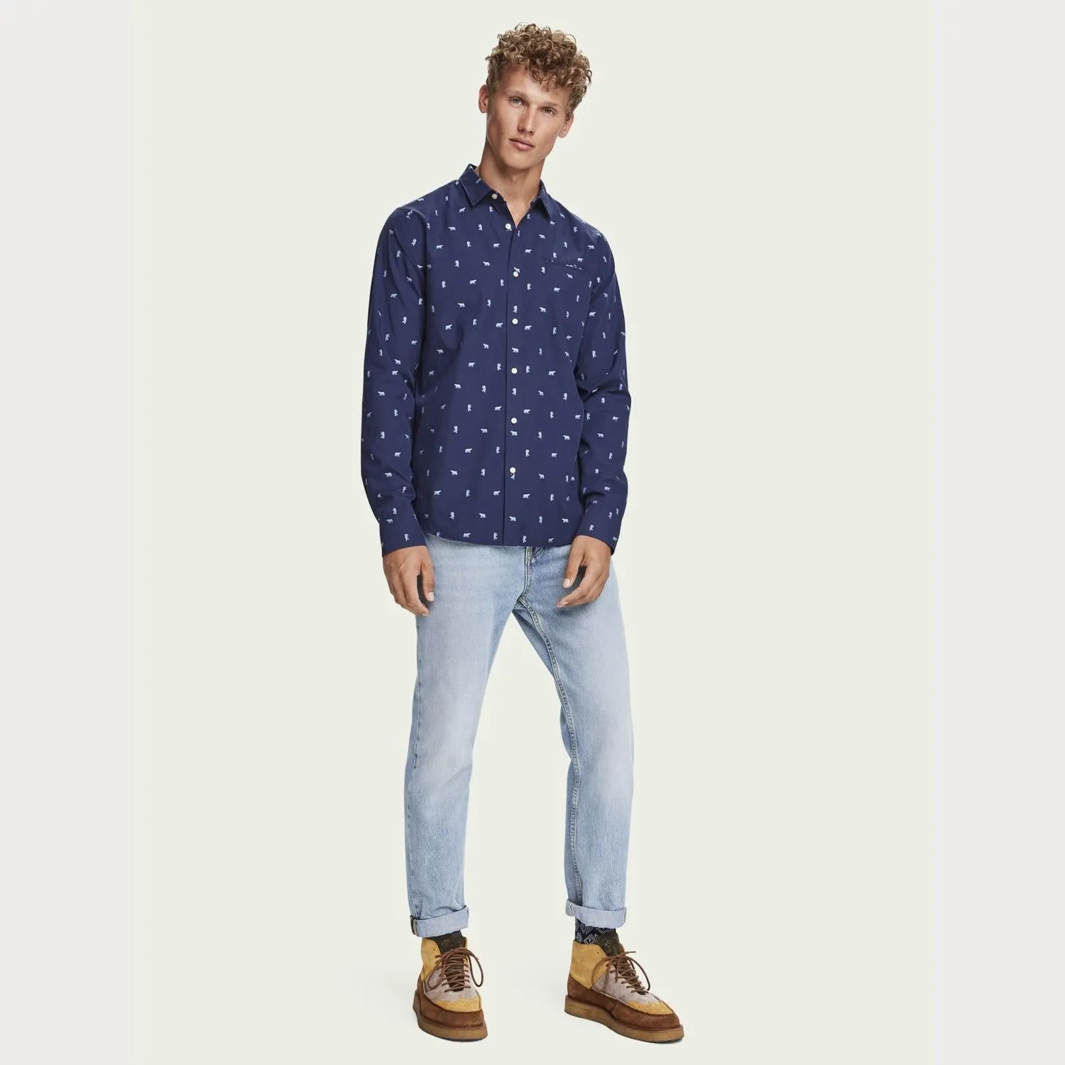 Embroidered Pocket Shirt
