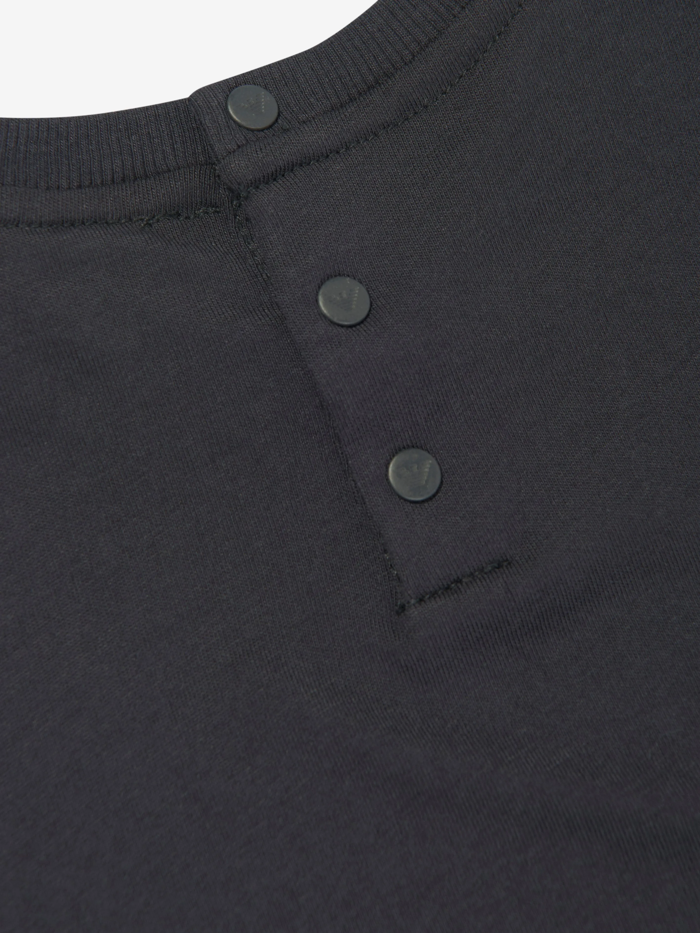 Emporio Armani Baby Boys Logo Print T-Shirt in Navy