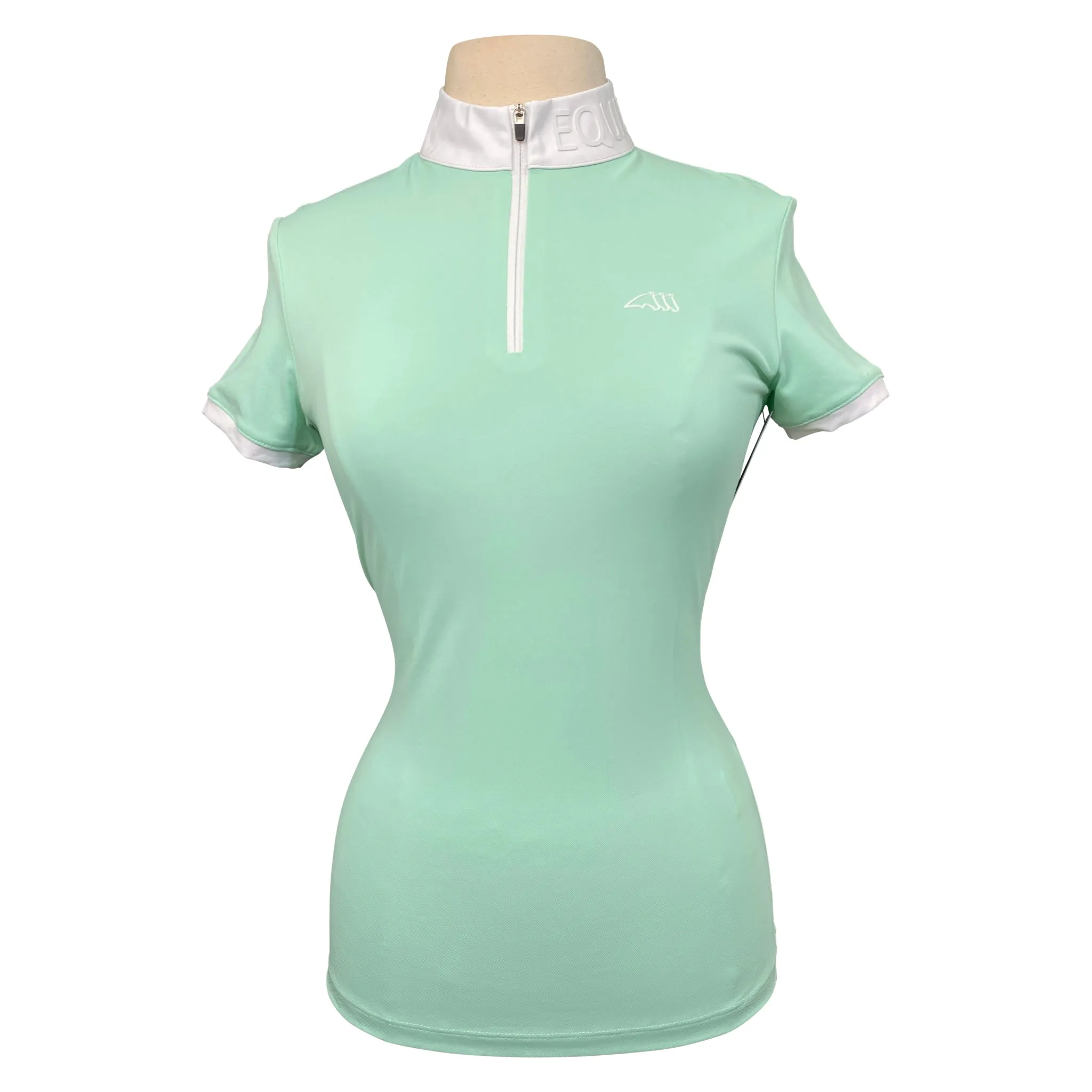 Equiline 'Casec' Zip Competition Polo in Mint - Women's Medium