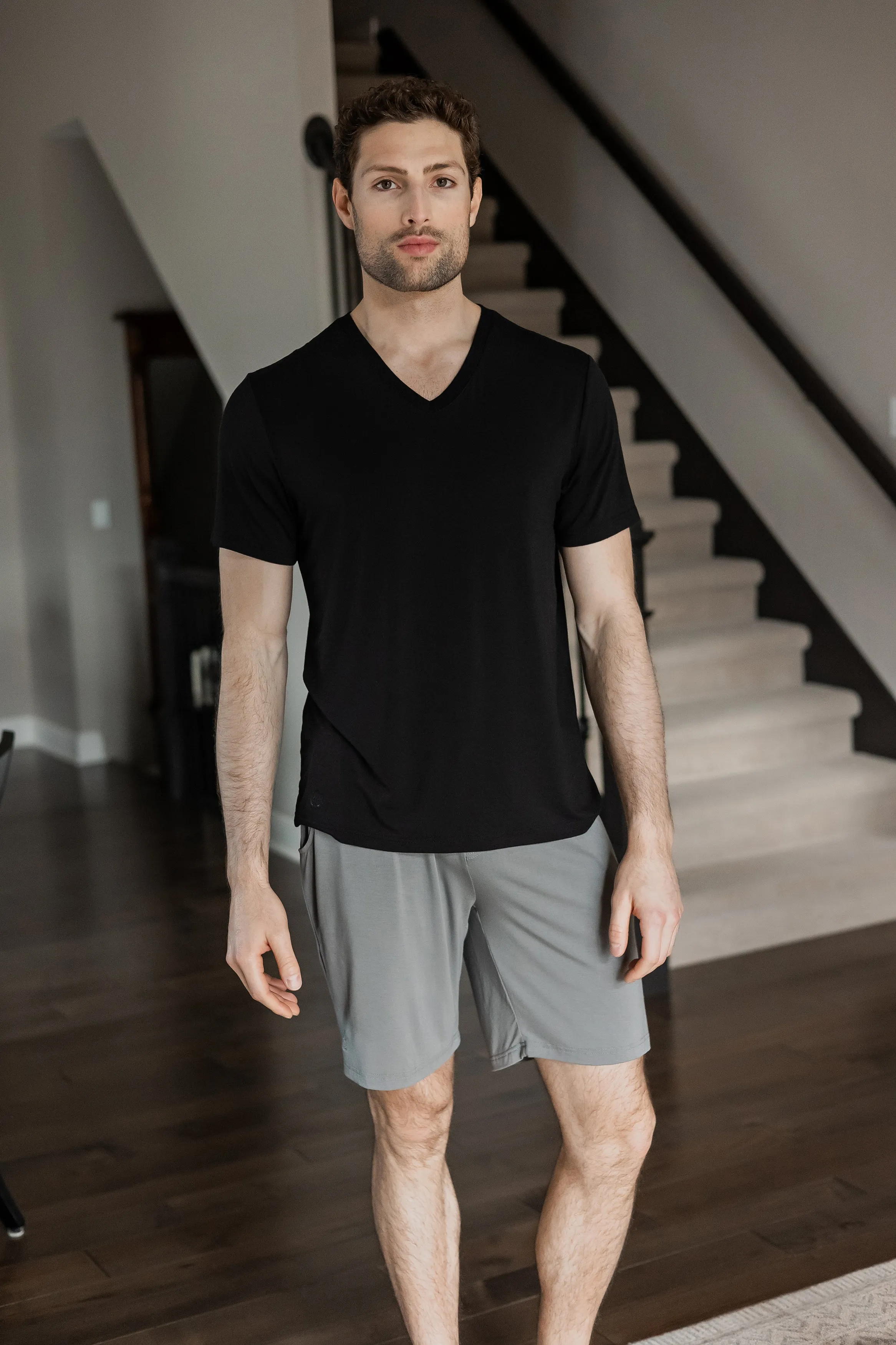 Essential Bamboo Short Sleeve V-Neck