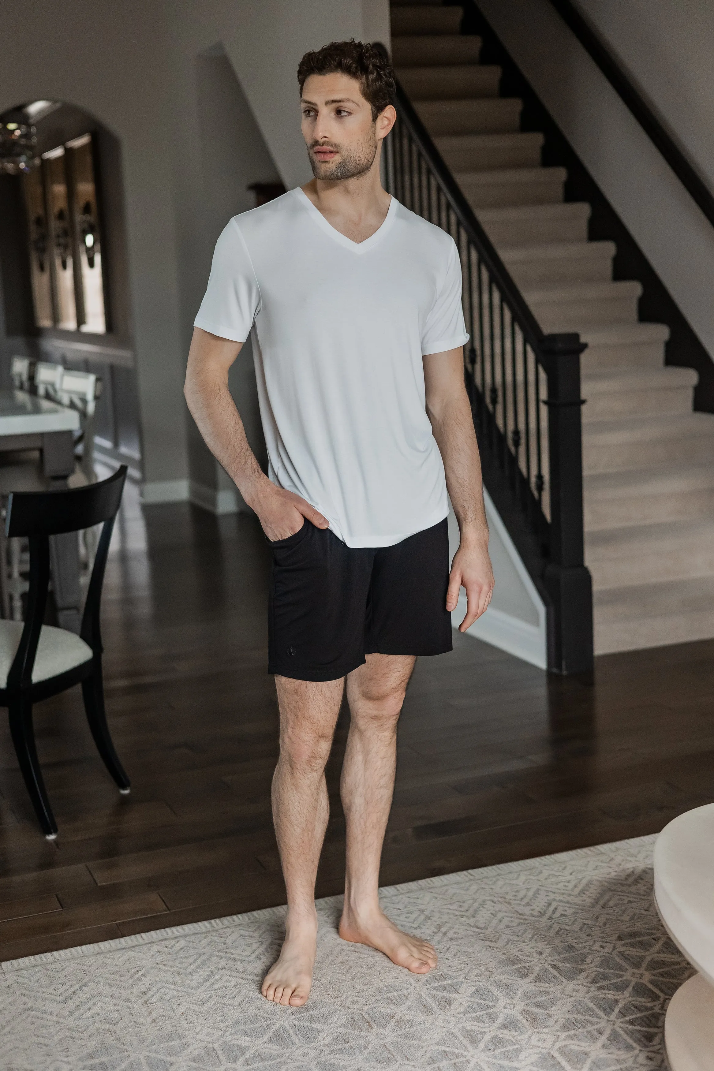 Essential Bamboo Short Sleeve V-Neck