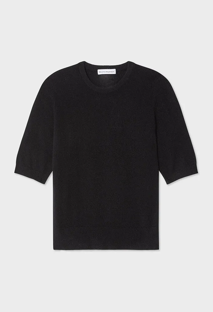 Essential Cashmere Tee Black