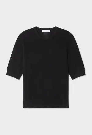 Essential Cashmere Tee Black