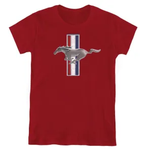 Ford Mustang Vintage Tribar Logo Women's Short-Sleeve T-Shirt
