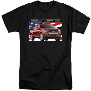 Ford Trucks F-150 American Flag Tall Short-Sleeve T-Shirt