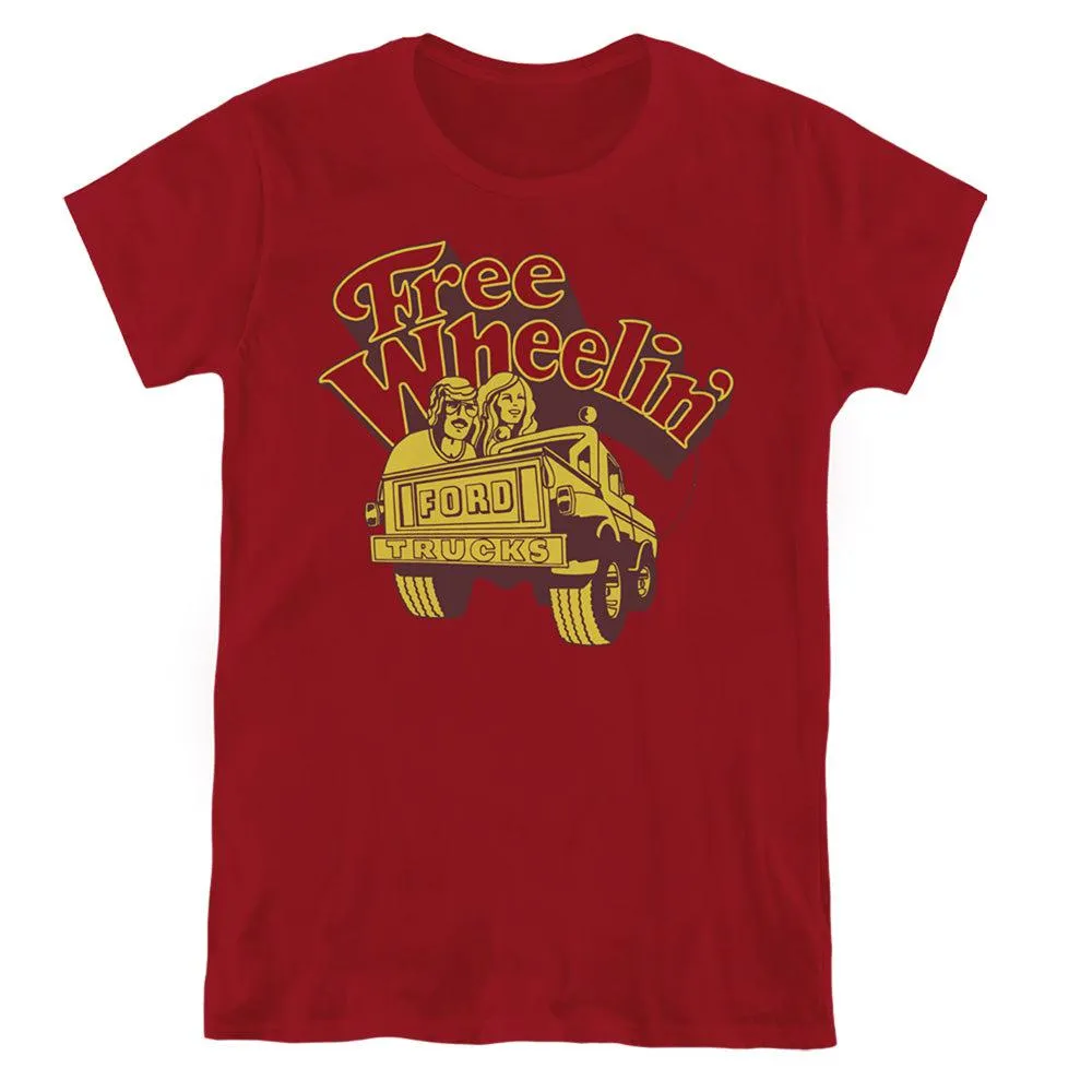 Ford Trucks Free Wheelin' Women's Short-Sleeve T-Shirt