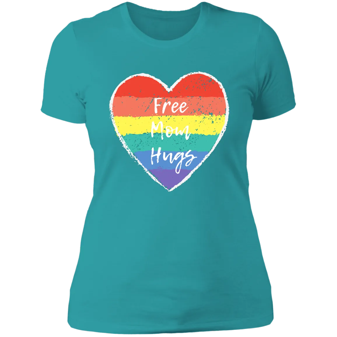 Free Mom Hugs -- Ladies' Boyfriend T-Shirt