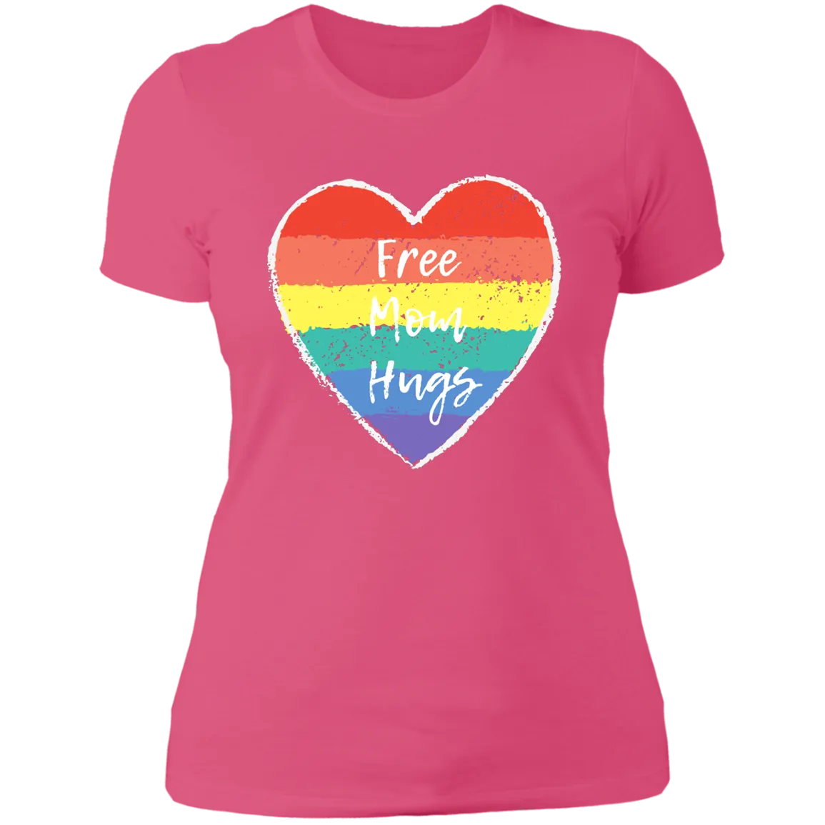 Free Mom Hugs -- Ladies' Boyfriend T-Shirt