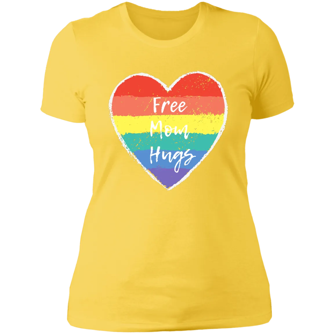 Free Mom Hugs -- Ladies' Boyfriend T-Shirt