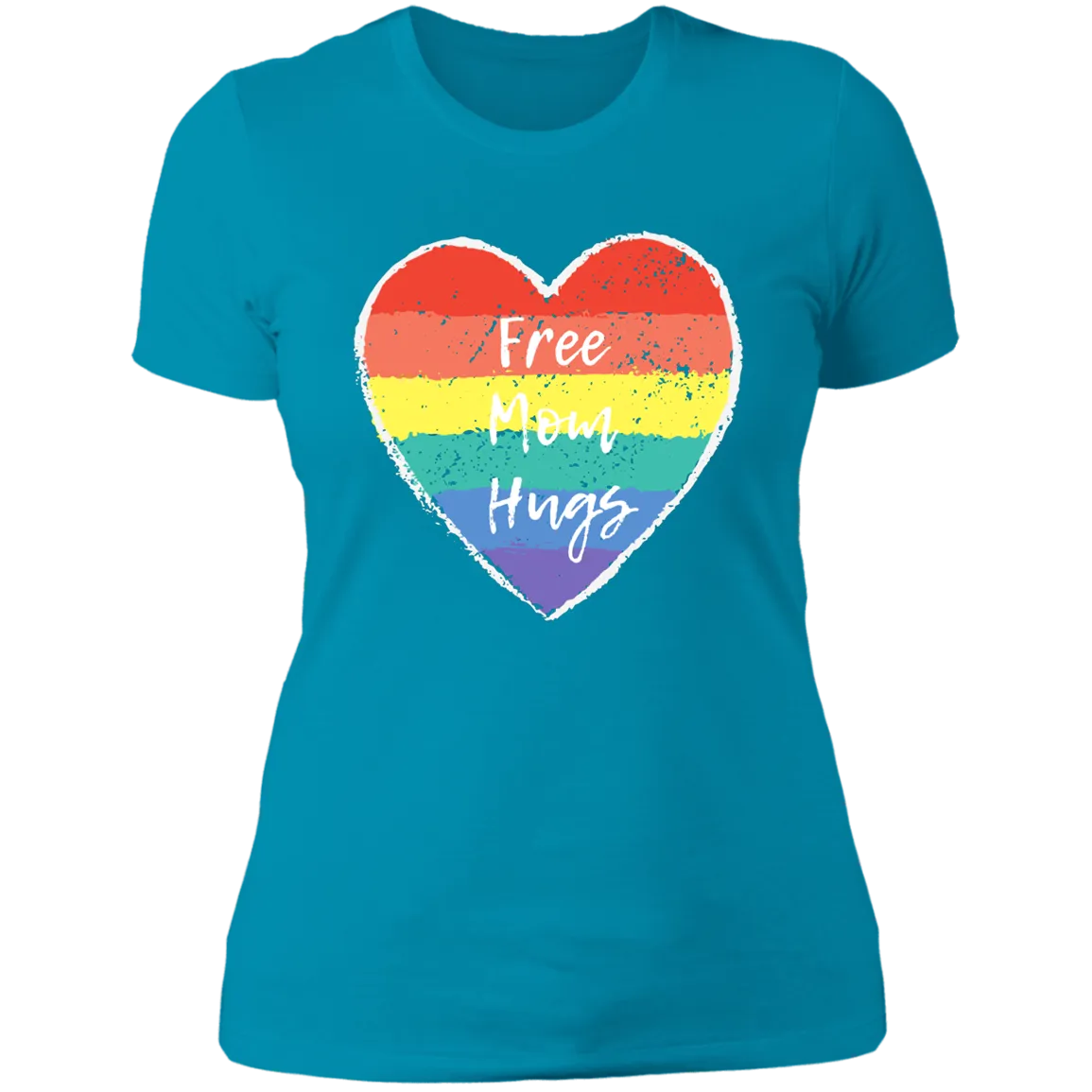 Free Mom Hugs -- Ladies' Boyfriend T-Shirt