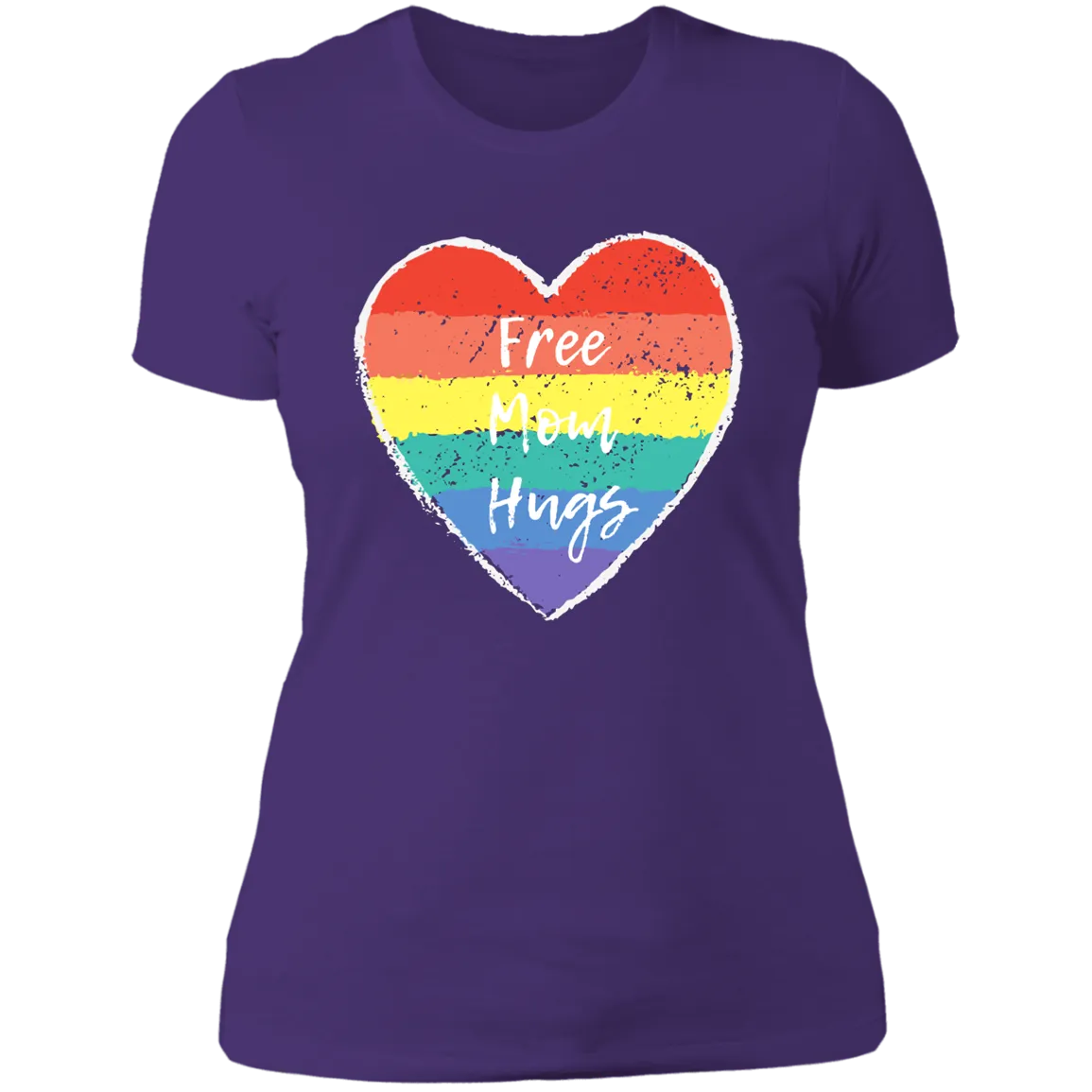 Free Mom Hugs -- Ladies' Boyfriend T-Shirt