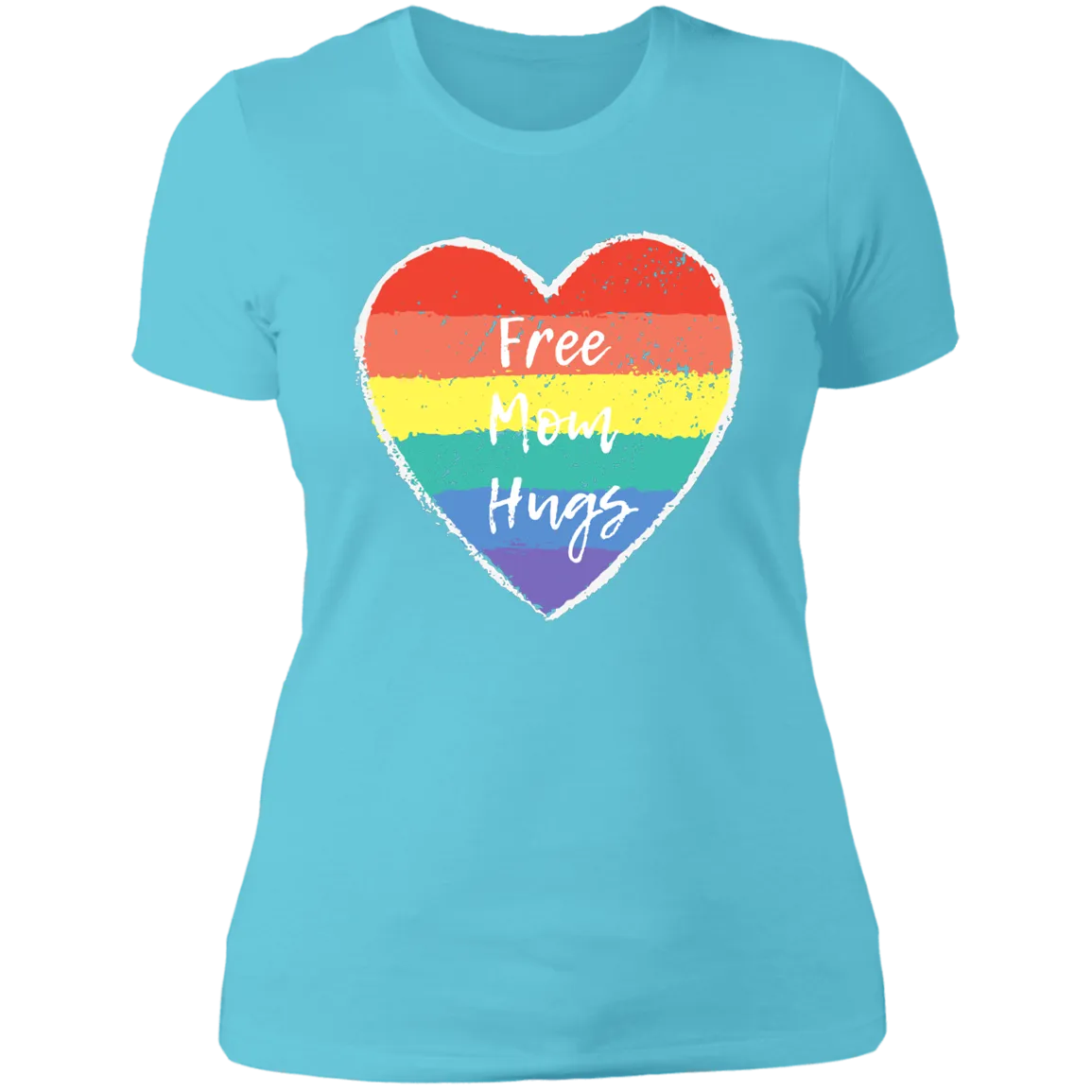 Free Mom Hugs -- Ladies' Boyfriend T-Shirt