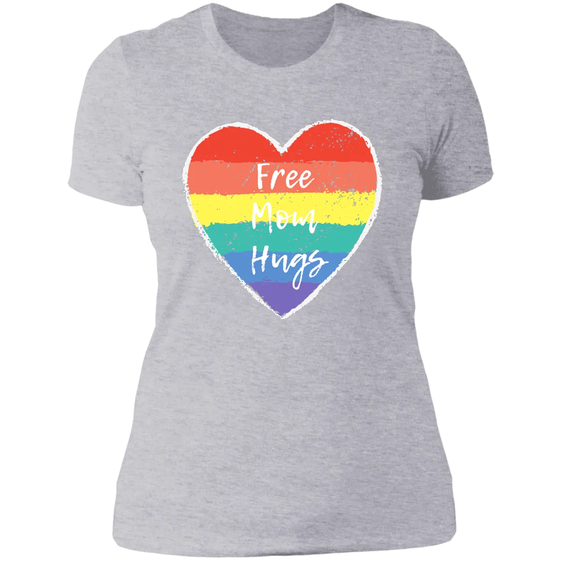 Free Mom Hugs -- Ladies' Boyfriend T-Shirt