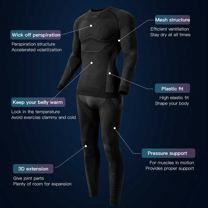 GOLOVEJOY الجوارب الرجال ملابس اللياقة البدنية . GOLOVEJOY Men's Tights Fitness Clothing Quick Dry