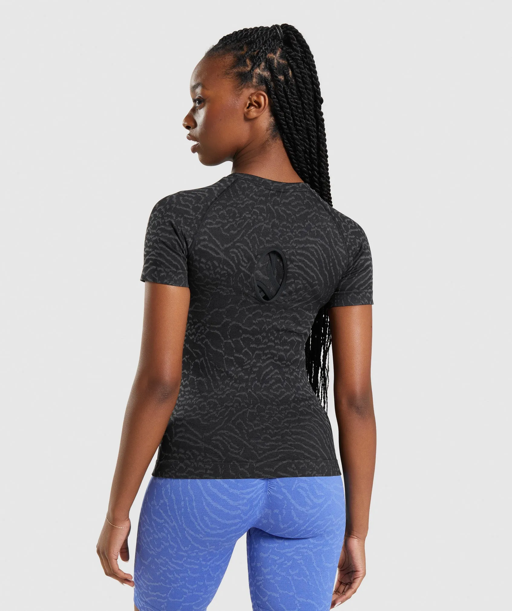 Gymshark Adapt Animal Seamless T-Shirt - Black